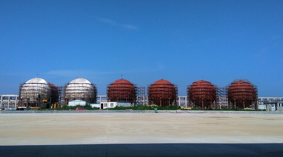 青岛海业摩科瑞油品罐区工程